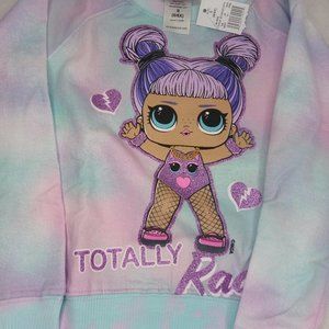 lol totally rad tie dye sweatshirt, nwt
